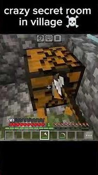 Secret Room in Minecraft village #shorts #trending #Minecraft #seceret