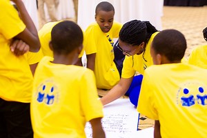During our annual Reading Data with Children event with the National Institute of Statistics of Rwanda, we teach children about data literacy and how to use statistics in decision-making. | UNICEF Rwanda