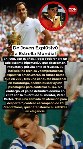 Aprendió a Controlar su Ir4: Roger Federer #shorts