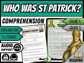 Who Was St Patrick? Spring | Reading Comprehension | 4th & 5th Grades