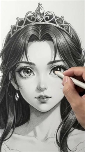 👑🔥 The Most Powerful Anime Princess Ever Created | Stunning AI Art & Graphite Shading ✨🎨