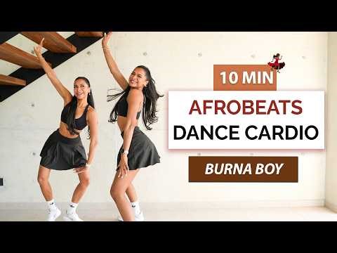 10 Min Afrobeats Dance Workout | Full Body Fat Burn