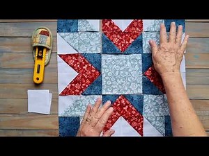 PATCHWORK BLOCK with free pattern: easy step by step for beginners #patchwork #quilt