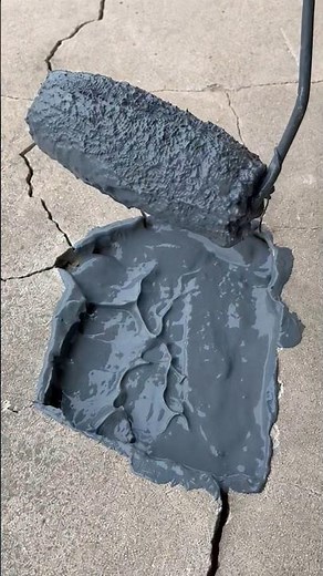 Floor Crack Repair Waterproof Coating Trick 😱 | Cement Crack Filling Roller Technique