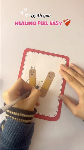 Cutest Healing Card Ever ❤️✨ | DIY Band-Aid Love Card Idea #shorts