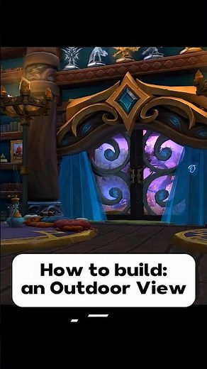 How to Build: an Outdoor View! #housing #worldofwarcraft #housingwow #housingguide