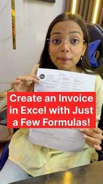 Create an Invoice in Excel with Just a Few Formulas!