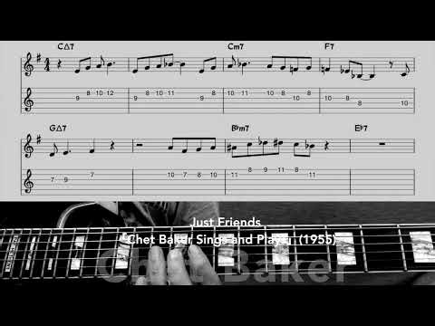 Chet Baker - Just Friends - Solo(Transcription)
