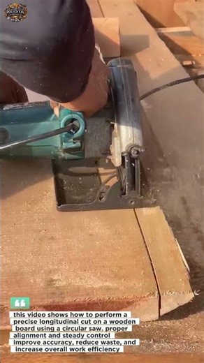 precise longitudinal wood cutting | circular saw technique
