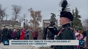Remembrance Day Ceremony at Winnipeg's Vimy Ridge Memorial Park