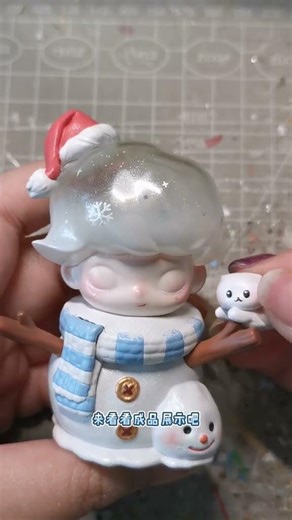 改娃日记｜Dimoo·融雪之时 #盲盒 #手工 #泡泡玛特 #潮玩 #艺术