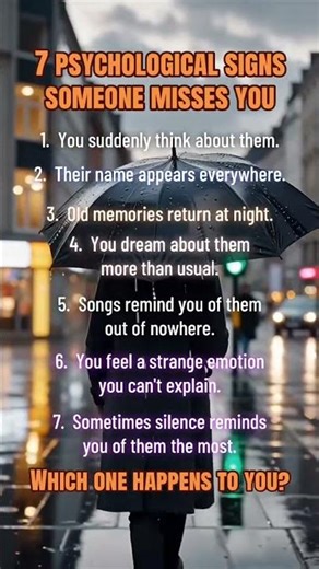 7 Psychological Signs Someone Misses You