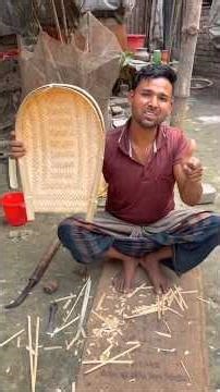 Bamboo Winnowing Basket Making | Start to End Step by Step Full Process. 😱 #Amazing #handmade #craft