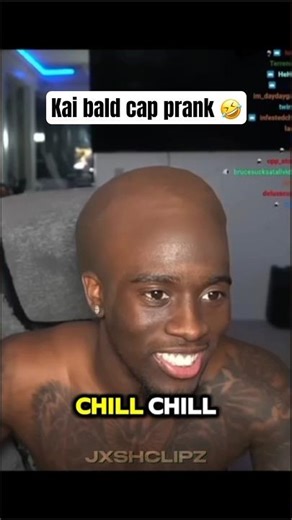 Kai cenat bald cap prank #kaicenat #shorts #viral #prank #funny #foryou