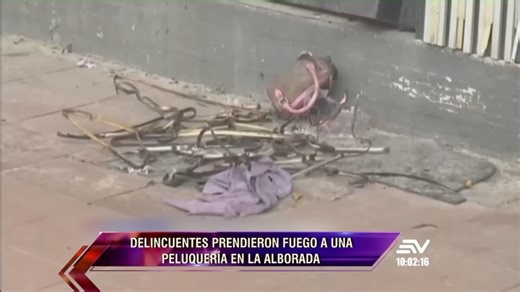 En Contacto - Ecuavisa | ¡ATENCIÓN! 🚨 Delincuentes prendieron fuego 🔥 a una peluquería en La Alborada, norte de #Guayaquil 📍 | Instagram