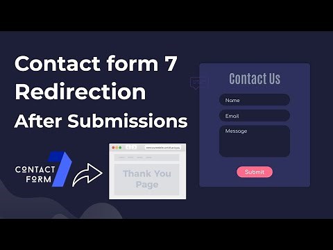 Contact form 7 redirection | Redirect To Thank You Page or any URL after Submission