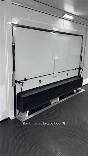 2.3K views | More room. More comfort. Less hassle. ‍✅ The Ultimate Escape Door lets you step in and out right from your driver’s door ➡️ No more awkward squeezes or crawling through tight spaces — just easy access every time. ✨ Because your trailer should make your life easier.  #race #door #trailer #motorsports #carhauler Call us today at (920) 434-6220! | Bay Trailer Depot | Facebook