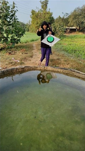 legendary white super paper kite or yallow big kite water test 🪁#shorts