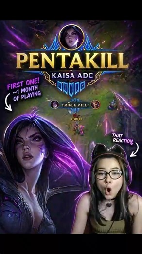 First unofficial PENTAKILL AS ADC EUW