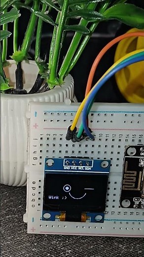 OLED SMILIES display project using NODEMCU 8266 |#fypシ #shorts #tiktok #nodemcu #oled #smili