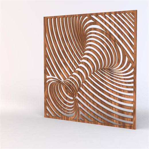 Optical Illusion 3D STL Model: CNC Router, Laser Cut Files Dxf,eps,svg. - Etsy