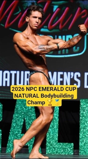 2026 NPC EMERALD CUP NATURAL LOGAN TURNER Men's Bodybuilding Overall Winner 🏆🥇 #shorts