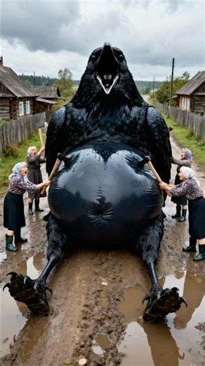 Giant Crow Explodes! Hundreds of Snakes and Cockroaches Rush Out