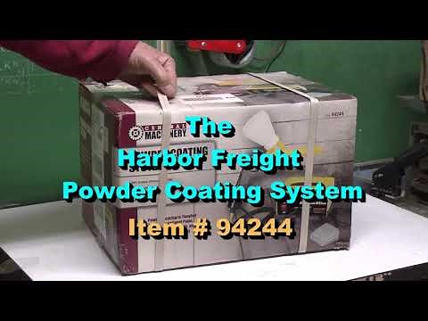 Harbor Freight Powder Coating System - Unboxing, Set-up, 1st Use, and Opinion