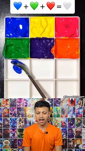1.2M views · 11K reactions | Mixing Every Color with Red, Blue, and Yellow! ❤️ Red, blue, and yellow — the base of every color you’ve ever seen. Let’s mix them and see the magic happen!  #reelsvideo #colour #colors #mixing #making #painting #fun #jollyforever | JollyForever | Facebook