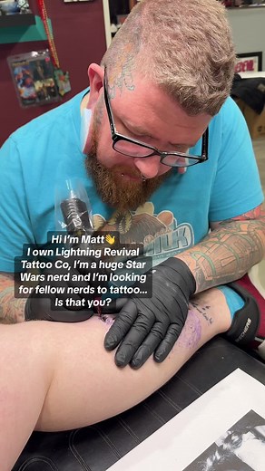 Nerd of any and all interests specifically!!😂 For real though I’ve been working on some AWESOME pop culture pieces lately and I want to do more! Comment your ideas below and then send me an email at mattbooking@lightningrevival.com to get scheduled! I’m booking out until August so email me asap! Also go check out our shop page @lightningrevivaltattoo on Instagram - we’ve got some pretty cool artists. Love using @Electrum Supply and @ElectrumInk products for my tattoos! Best company I could ask