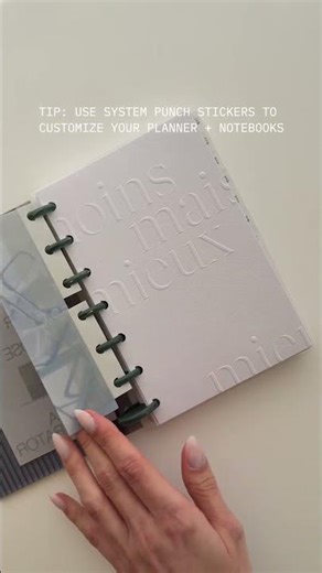 Attach Your Stickers To Your Planner