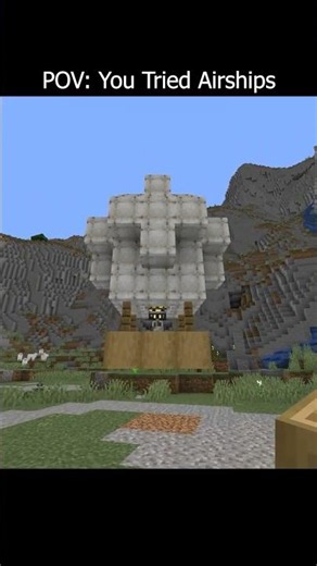 POV: Your first Create Aeronautics flight goes wrong 💀 #createmod #minecraft #aeronautics
