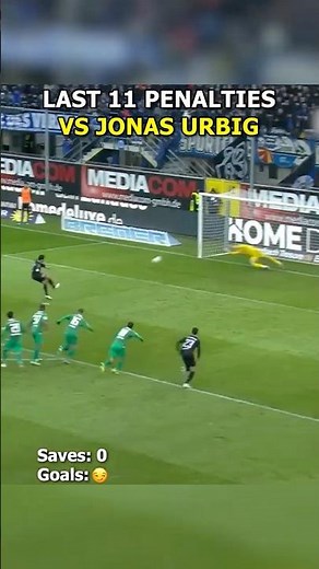 Last 11 Penalties VS JONAS URBIG