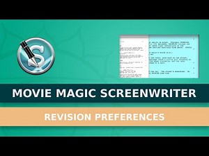 How To Setup Revision And Locked Pages Preferences In Movie Magic Screenwriter