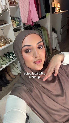 doing my celebrity look alike's makeup 👀 #makeup #grwm #makeuplook @hudabeautyshop @Huda Beauty @Anastasia Beverly Hills @Charlotte Tilbury @maccosmetics @Rare Beauty @makeupbymario @Saie @ONE SIZE BEAUTY @Benefit Cosmetics