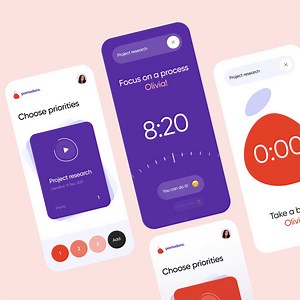 Pomodoro - Mobile App Design for Time Management