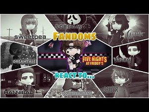 Fandoms react to EACH OTHER || William Afton (Fnaf) || part 2/9 || Gacha React