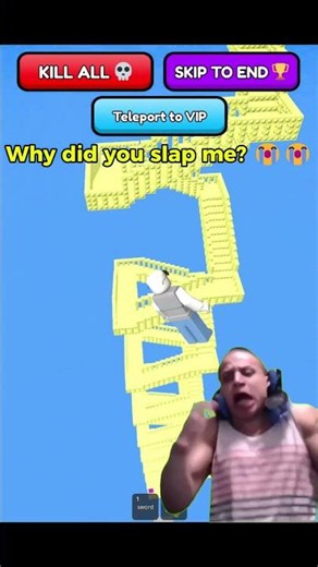 Why did you slap me? 😭#roblox #shorts