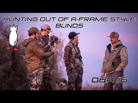 HOW TO HUNT OUT OF A-FRAME STYLE BLINDS?? - Ep #6 Field Facts With Forrest Episode