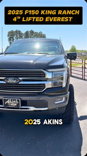 1.8K views · 77 reactions | 2025 Akins Ford F150 King Ranch EVEREST Edition 4” Lifted on 35s & 22x10” TIS 544B Wheels and more #f150 #kingranch #bdssuspension #realdealneal #tiswheels #fordf150 @tiswheels @bdssuspensions @wildwillies_customaccessories | Real Deal Neal at Wild Willies & Akins Ford | Facebook