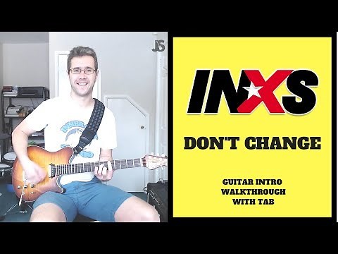 Inxs Don't Change guitar lesson