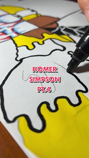 Drawing Homer Simpson in 4 Different Styles - DRIP 💧