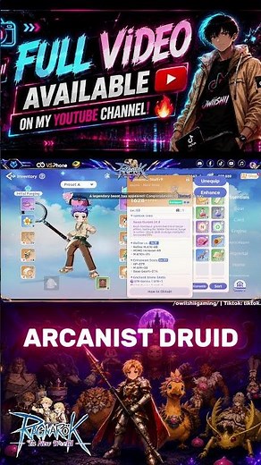 Ragnarok: The New World - Druid Arcanist Updated Build 🔥 #ROWOBT #MYROWGuild #ROWGUILD #ROW