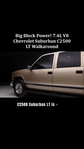 Big Block Power! 7.4L V8 Chevrolet Suburban C2500 LT Walkaround. #car #carsoftiktok #carsoftiktokcontest