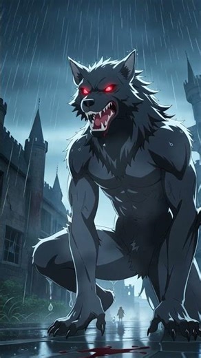 Demon Wolf in the Rain 🌧️🐺 Epic Anime Scene | Shinobi Reels