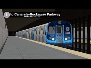 OpenBVE (R143 Colored Signage) L Train from 8th Avenue-14th Street to Canarsie-Rockaway Parkway