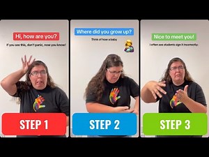 Tutorial: Basic ASL Conversation Phrases for Beginners | Easy-to-Memorize ASL