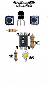 #reels rangkaian tombol on off tombol push button micro switch | Kreator teknis | Facebook