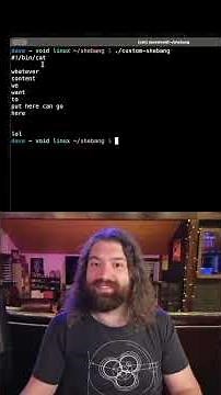 You can put whatever program you want in the shebang line