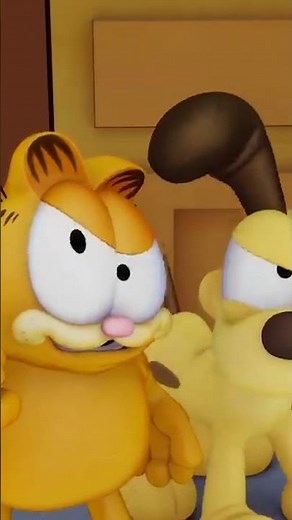 👗 Disfrazándonos con los gemelos 👗 #shorts #Garfield #dibujos animados #animación